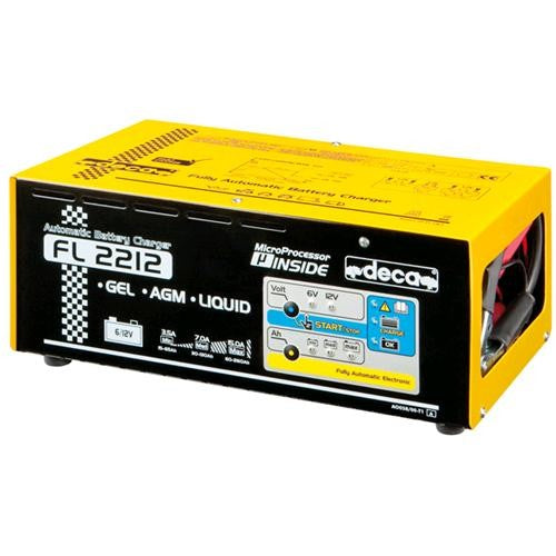 Caricabatterie mantenitore auto moto furgoni camion elettronico 6-12V Deca FL 2212 (carica max 22 A)