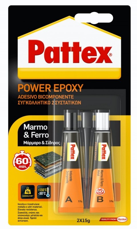Adesivo bicomponente Pattex MARMO E FERRO - 30g