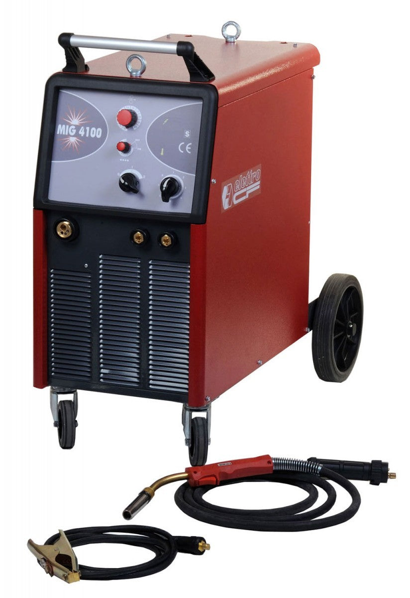 Saldatrice a filo MIG Elettro CF MIG 4100 (400 A) trifase - completo di traina filo 4 rulli e torcia M36-3m