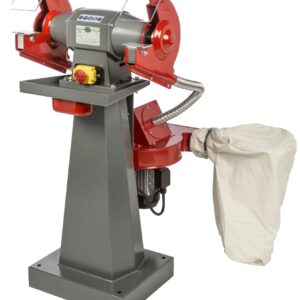 Nebes SEA-2 - 1,0 HP trifase - Smerigliatrice con aspiratore Nebes serie industriale in alluminio