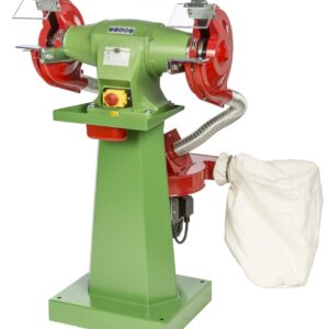 Smerigliatrice con aspiratore Nebes serie industriale in ghisa SA-5 - 2,5 HP trifase