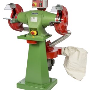 Smerigliatrice con aspiratore Nebes serie industriale in ghisa SA-6 - 3,0 HP trifase