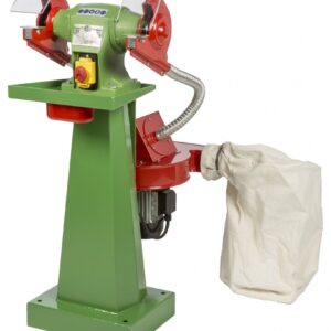 Smerigliatrice con aspiratore Nebes serie industriale in ghisa SA-9 - 0,5 HP monofase