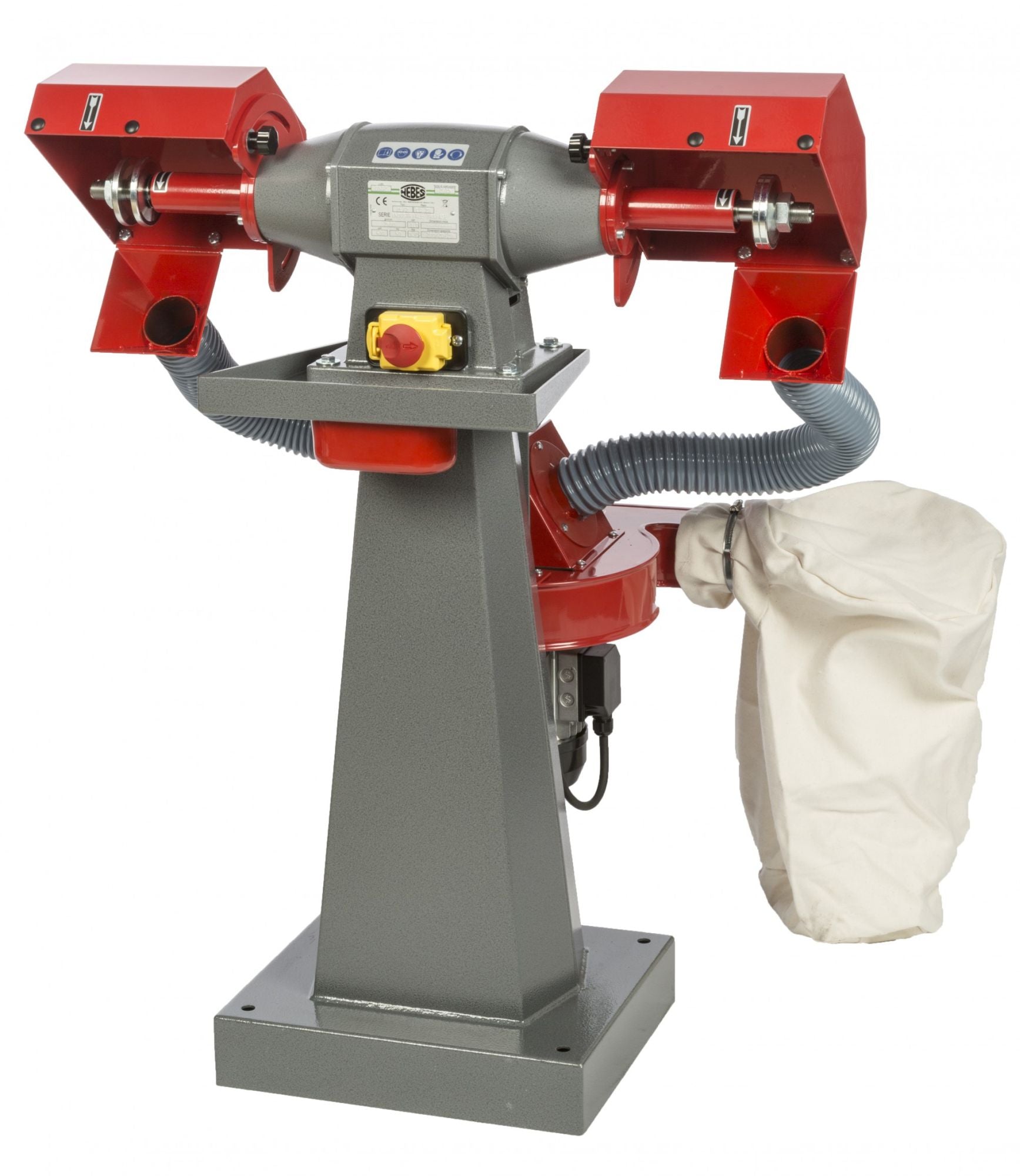 Pulitrice con aspiratore Nebes PEA-10 serie industriale in alluminio - 1,0 HP monofase