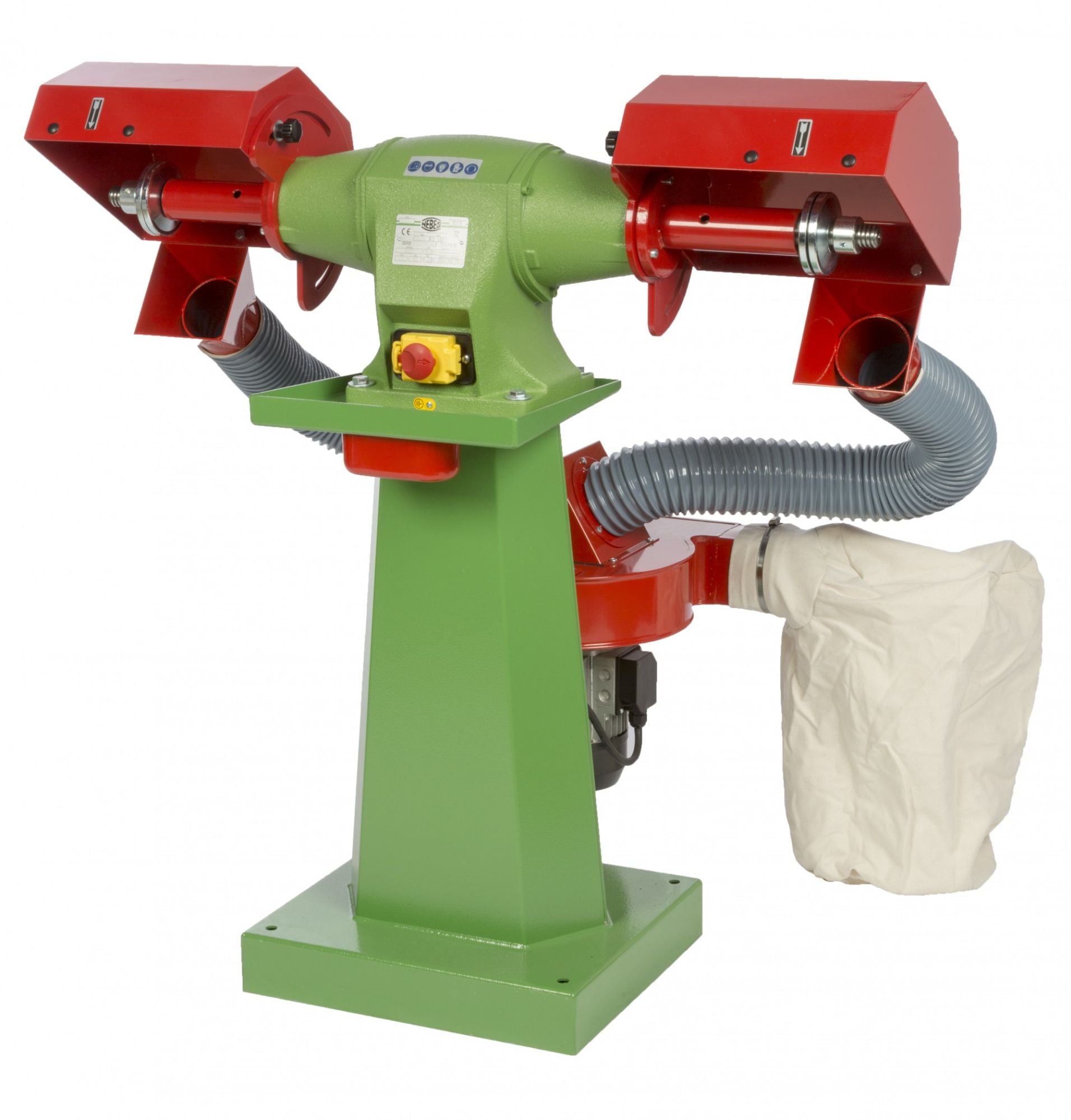 Pulitrice con aspiratore Nebes PA-5 serie industriale in ghisa - 2,5 HP trifase