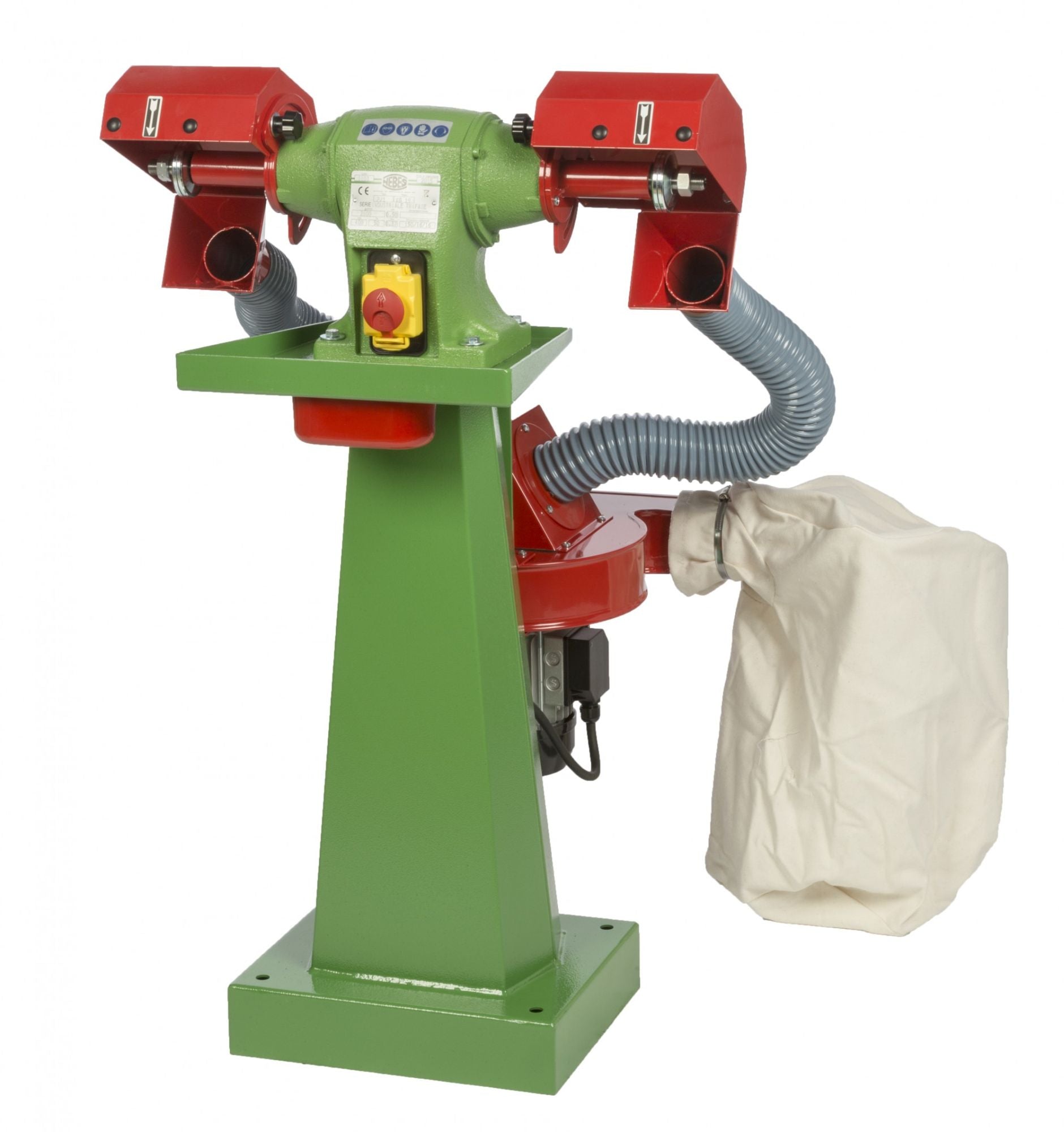 Pulitrice con aspiratore Nebes PA-9 serie industriale in ghisa - 0,5 HP monofase