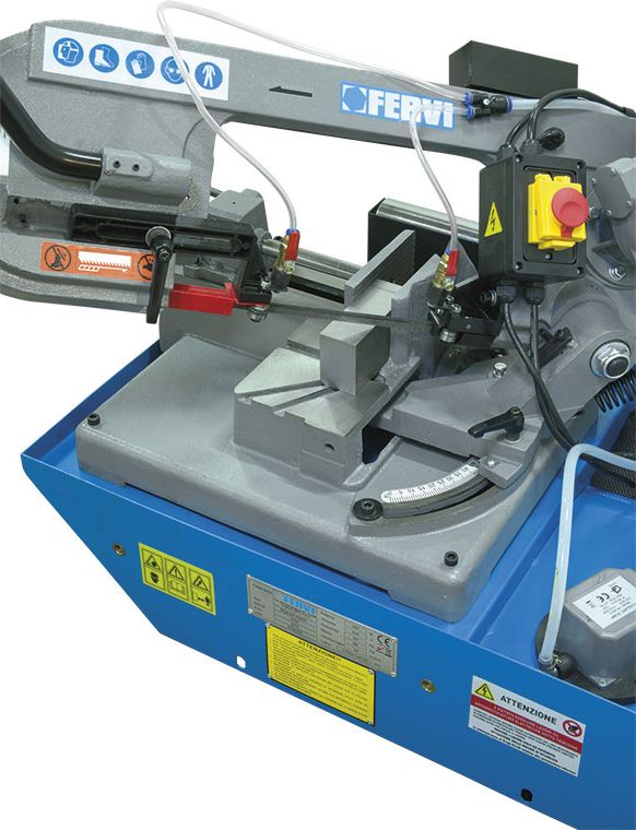 Fervi 0255 - Segatrice sega a nastro per ferro metalli lubrificata con base 230V - Image 3