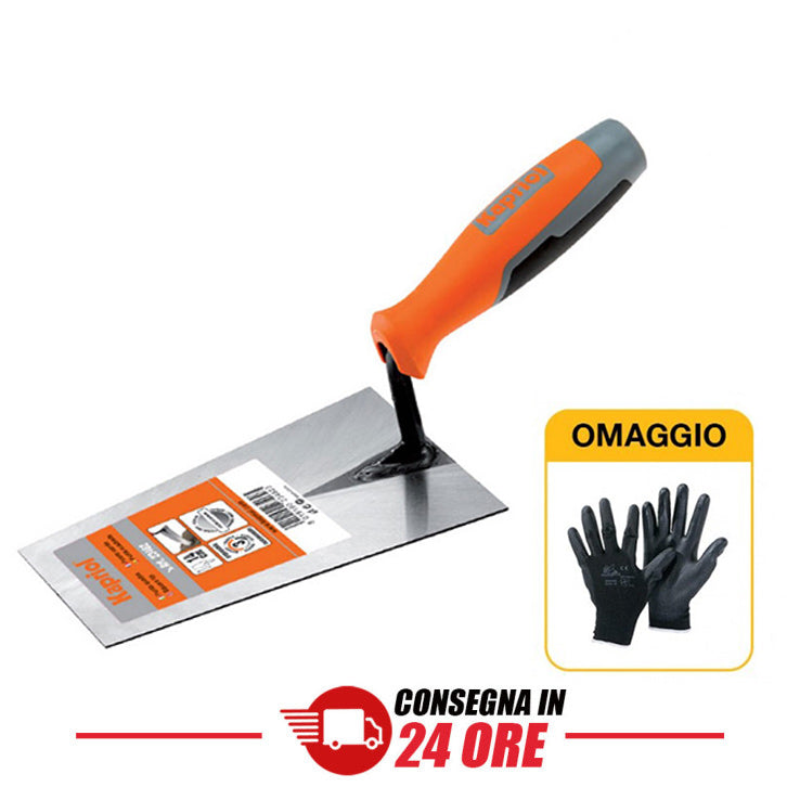Cazzuola punta quadra 20 cm con omaggio