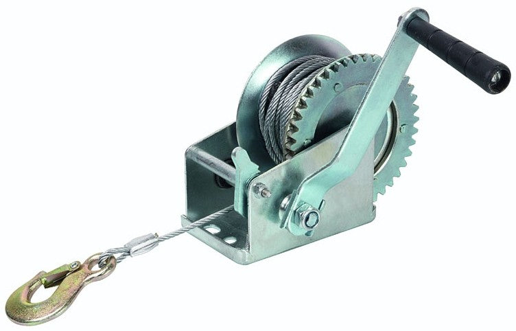 Verricello manuale 540 Kg Ribimex PRTRM1000 - cavo ? 4,5mm x 10mt