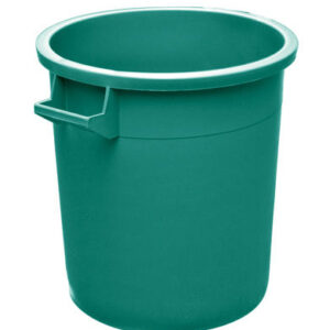 Bidone industriale verde 50l in plastica per rifiuti spazzatura - 45x48