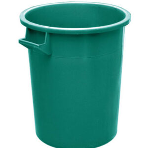 Bidone industriale verde 75l in plastica per rifiuti spazzatura - 49x57