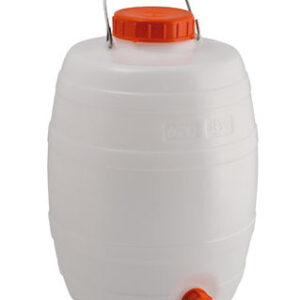 Fustino a botticella in plastica con rubinetto - 20 l