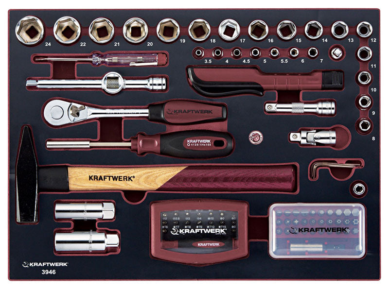 Valigetta cassetta attrezzi completa Kraftwerk AluPro 3946 (151 pz) - Image 4