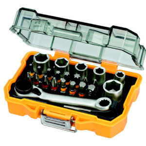 DEWALT dt71516-qz kit 24 pezzi serie inserti+bussole+chiave cricchetto