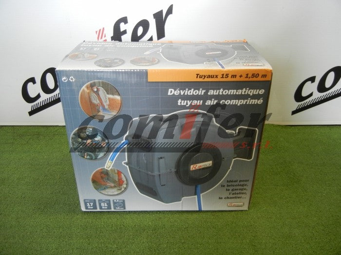 Avvolgitubo aria automatico 15 metri + 1,5 metri Ribimex PRDATR15 - Image 2