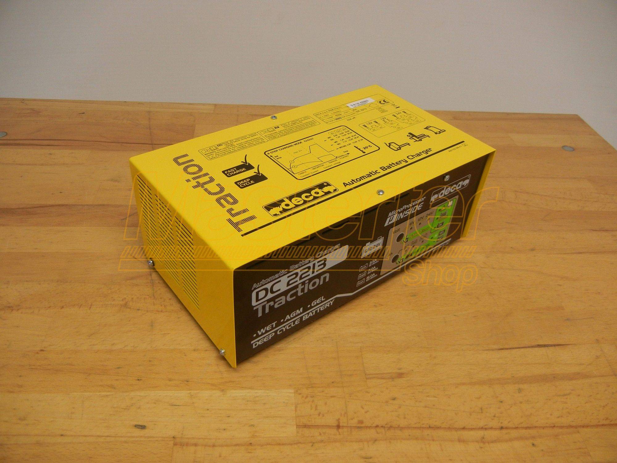 Caricabatterie (deep cycle - traction) 6-12-24V - Deca DC 2213 Traction (carica 22 A) - Image 5