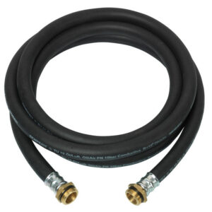 Tubo gasolio in gomma 2m Ribimex PRKA102GOM + raccordi ottone 1