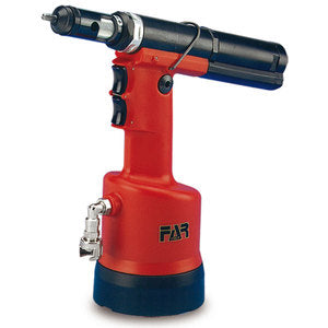 Rivettatrice FAR KJ60 oleopneumatica per inserti filettati con tiranti e testine M3 ?? M8 completa di valigetta