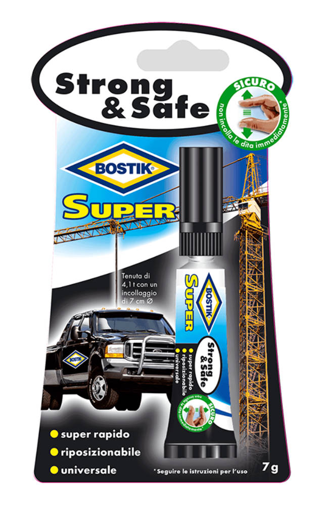 Adesivo Bostik SUPER STRONGu0026SAFE - 7gr