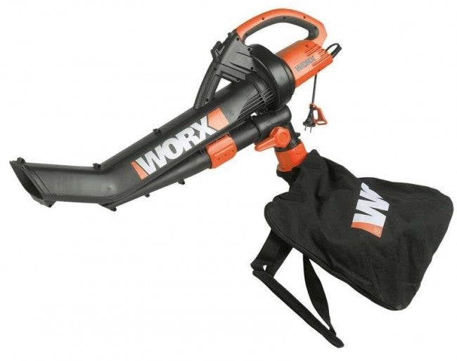 Soffiatore elettrico 3000W Worx WG505E - aspiratore e trituratore