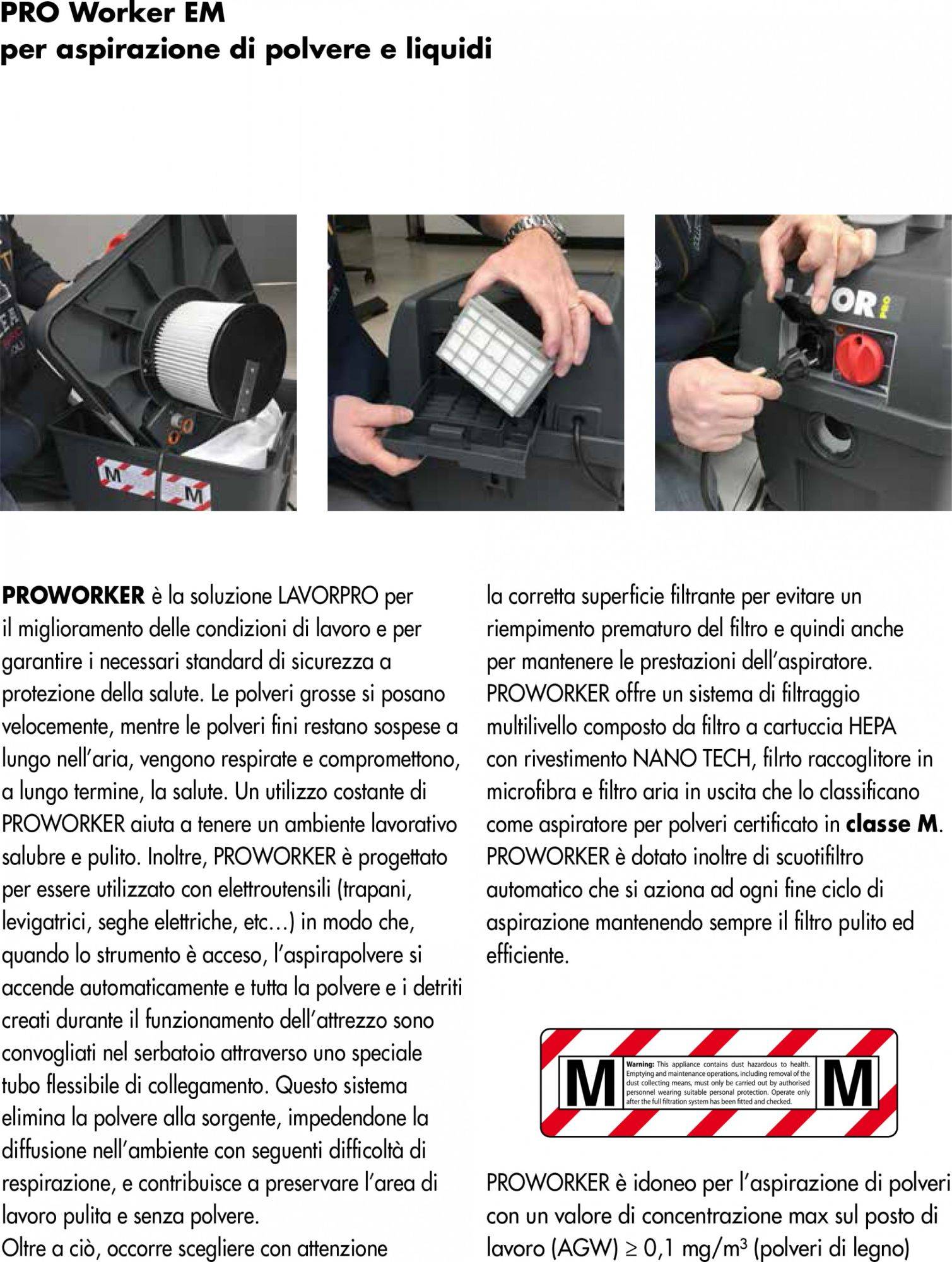 Lavor Pro WORKER EM - Aspirapolvere Aspiraliquidi specifico per EDILIZIA - Image 5
