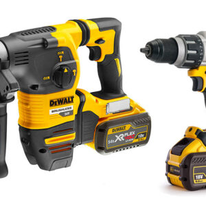 Kit tassellatore 54V Dewalt DCH334X2 + trapano a percussione DCD996NT