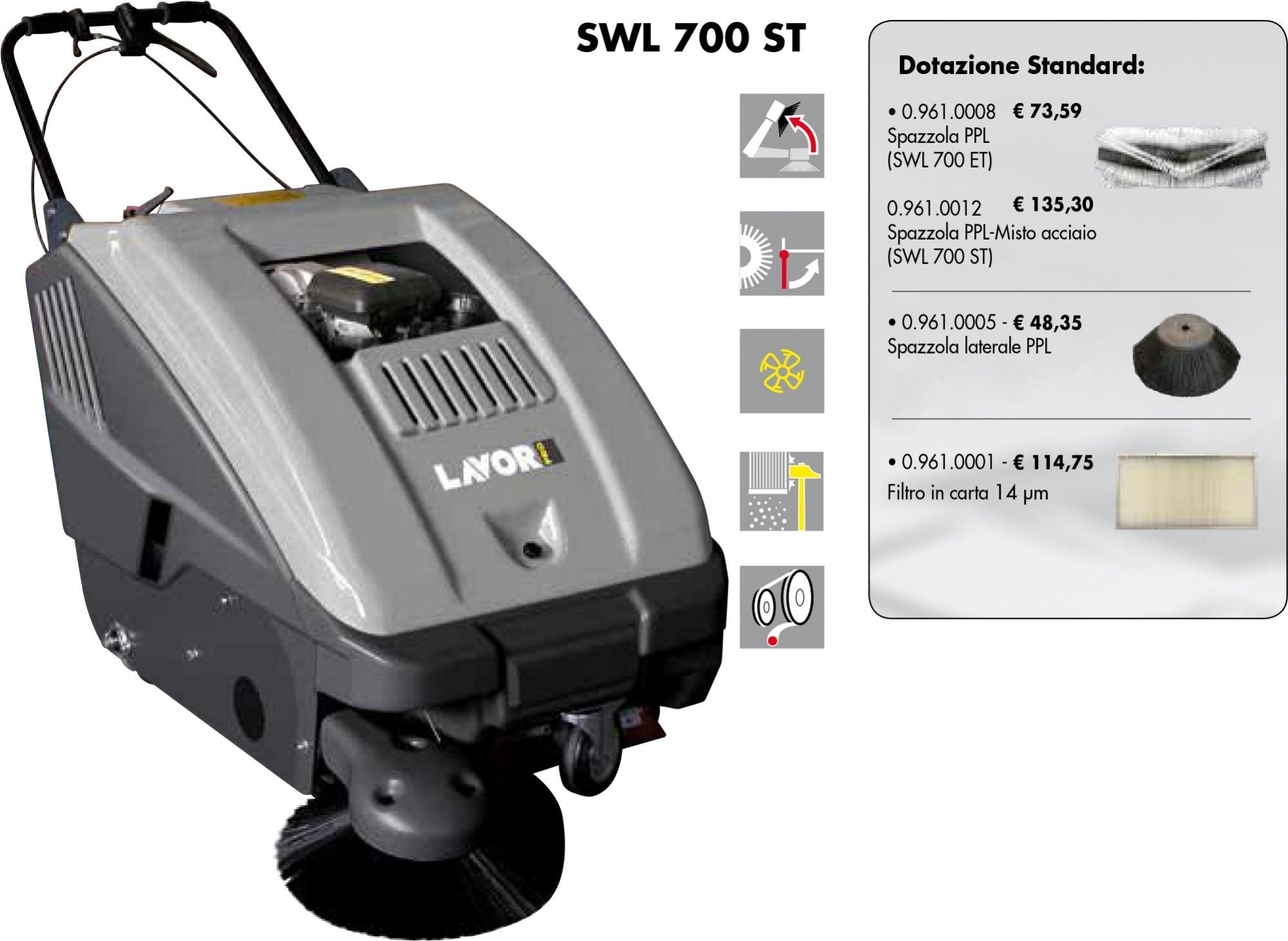 Lavor SWL 700 ST - Spazzatrice trazionata a motore HONDA - Image 2