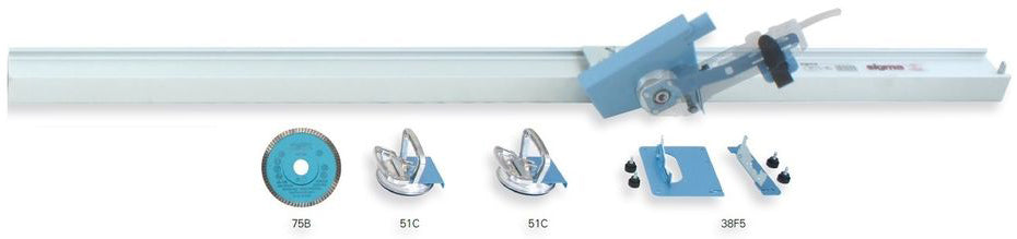 Tagliapiastrelle Sigma KERA-FLEX FULL 8LDP con attacco 5/8-11 UNC