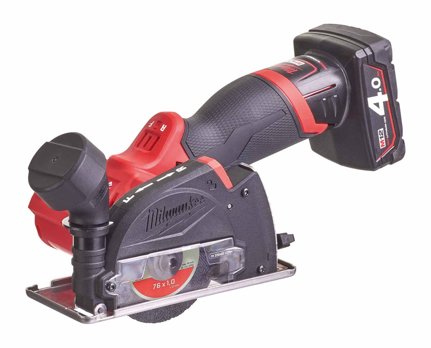 Milwaukee M12 FCOT-422X, mini smerigliatrice a batteria, batterie 1 x 2.0Ah e 1 x 4.0Ah 12V, con dischi da taglio - Image 3