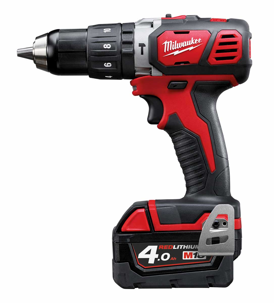 Kit Milwaukee 18V M18 BPP3A, trapano avvitatore + tassellatore sds-plus + smerigliatrice, 2 batterie da 4.0Ah e 1 da 5.0Ah, con valigetta e borsone - Image 2