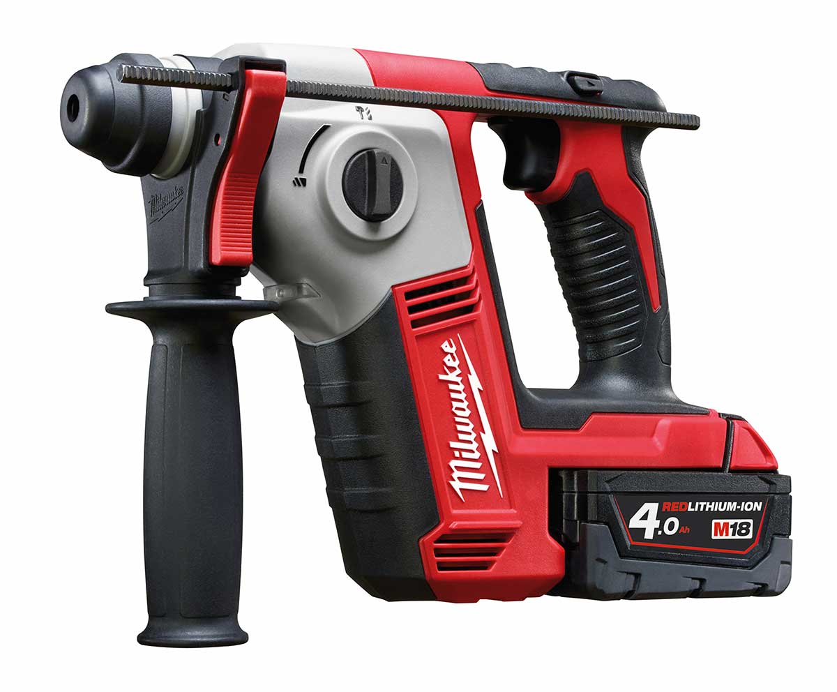 Kit Milwaukee 18V M18 BPP3A, trapano avvitatore + tassellatore sds-plus + smerigliatrice, 2 batterie da 4.0Ah e 1 da 5.0Ah, con valigetta e borsone - Image 3