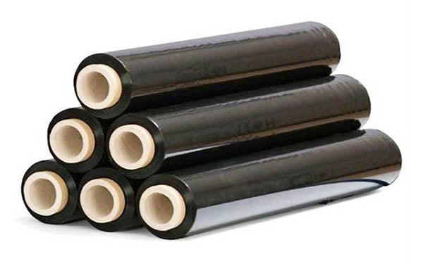 6 ROTOLI - Film estensibile manuale NERO 23 ??m - bobina da 2,4 kg altezza 50cm lunghezza 180mt - Image 2