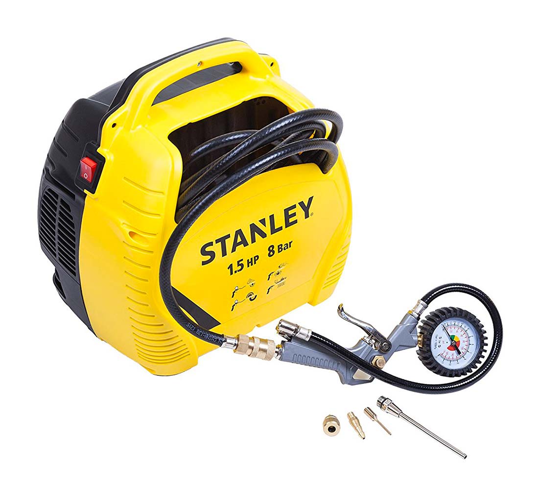 Compressore Stanley portatile AIR KIT senza serbatoio, con accessori - 1,5 HP 8 bar - Image 2