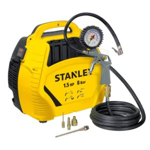 Compressore Stanley portatile AIR KIT senza serbatoio, con accessori - 1,5 HP 8 bar