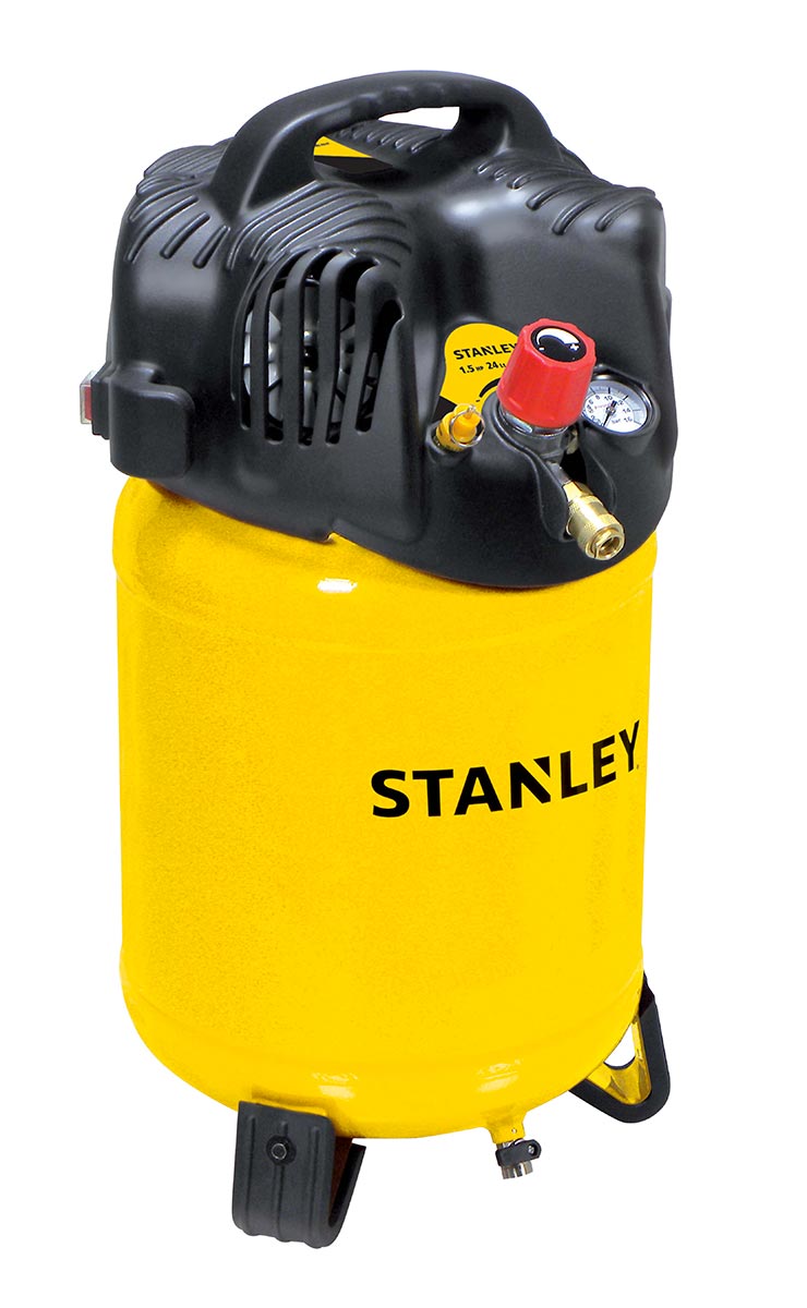 Compressore verticale oilless Stanley D 200/10/24V, 24 litri