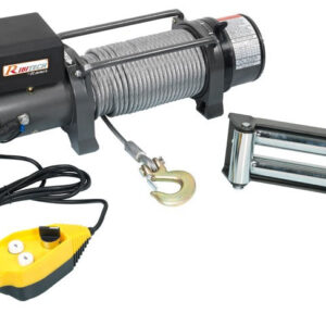Verricello 12V da fissare Ribimex PE12V/9000 - ideale per fuoristrada e caravan