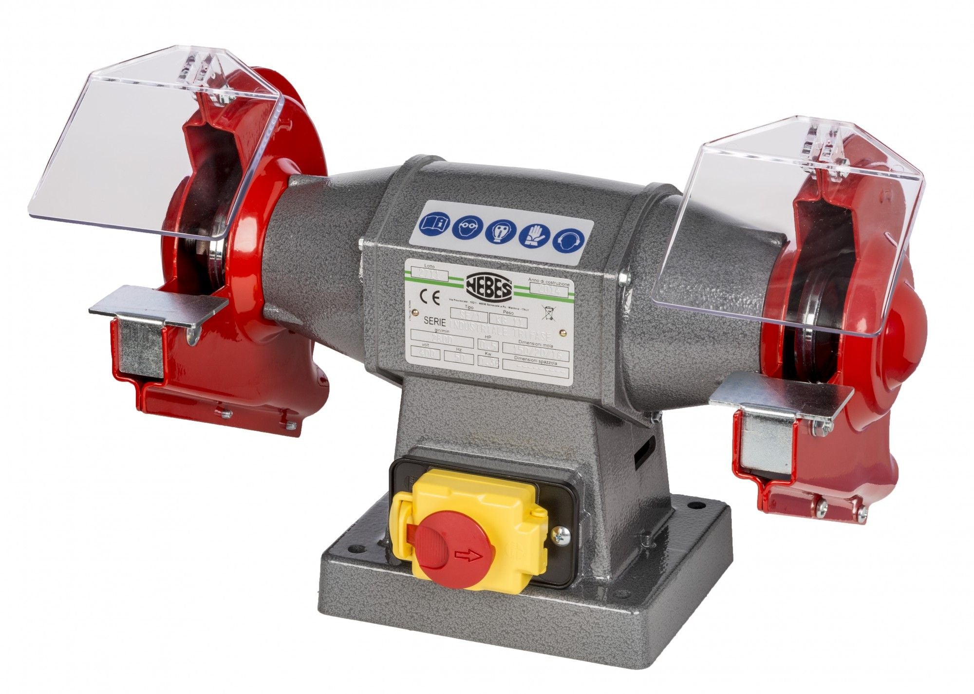 Nebes SE-1 - Smerigliatrice serie industriale in alluminio - 0,5 HP trifase