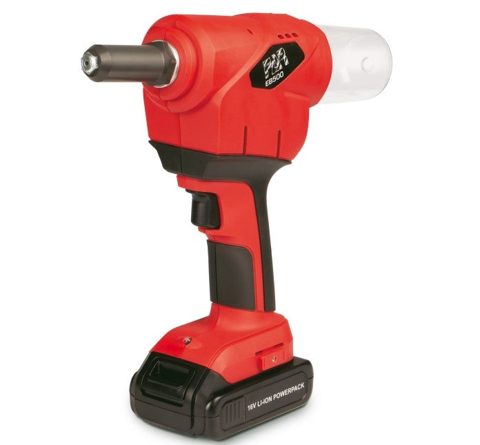 FAR Extra EB500 rivettatrice con valigetta a batteria per rivetti a strappo