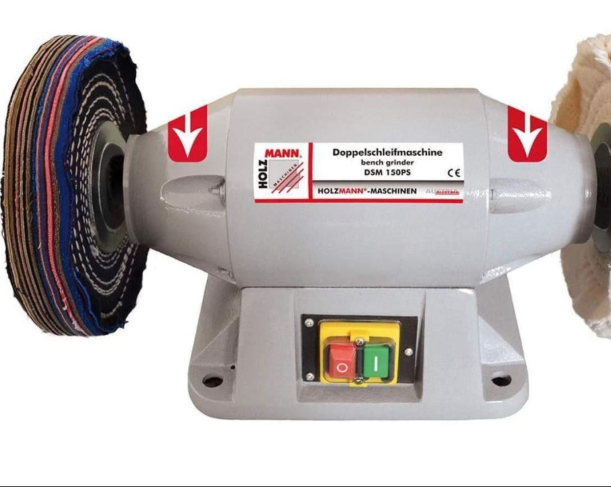 Holzmann DSM150PS_230V Mola lucidatrice dischi 1 flanella,1 Lino Motore a induzione 520W - Image 2