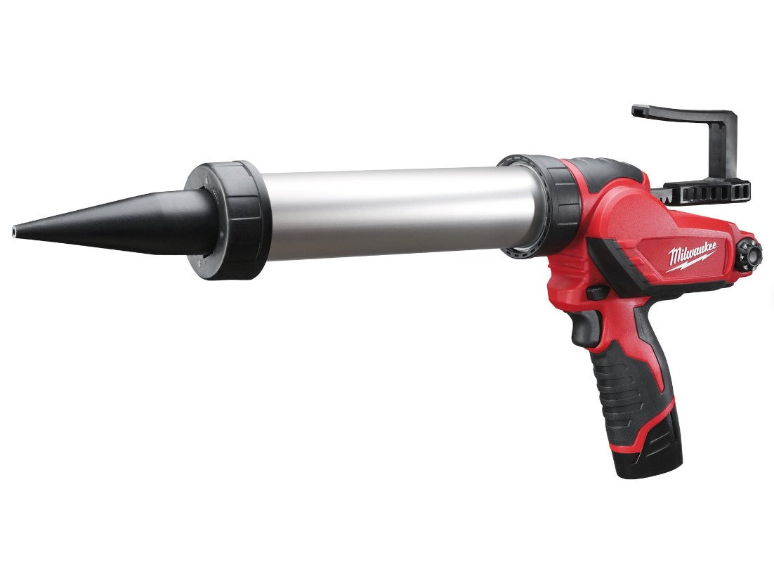 Milwaukee M12 PCG/400A-201B 4933441665 Pistola per silicone con tubo alluminio 400ml 12v