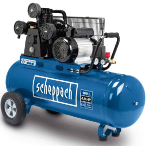 Scheppach hc550tc 400v Compressore a cinghia 100lt 3 cilindri 4cv 10 bar