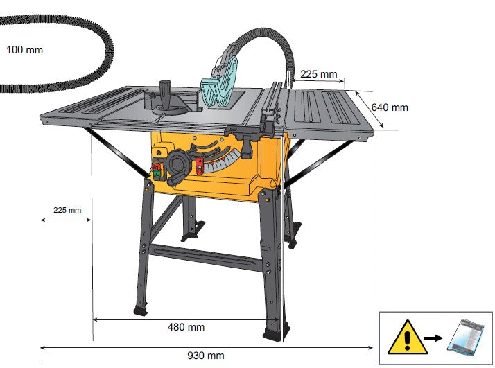 Femi Job Line TS 36-523 - Banco sega circolare ?254mm 1500W - Image 2