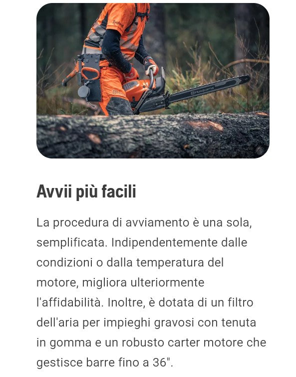 Husqvarna motosega forestale 592 xp barra 60 cm 92,7 cc - Image 5