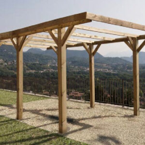 Carport Singolo Eco Senza Copertura - Losa Legnami