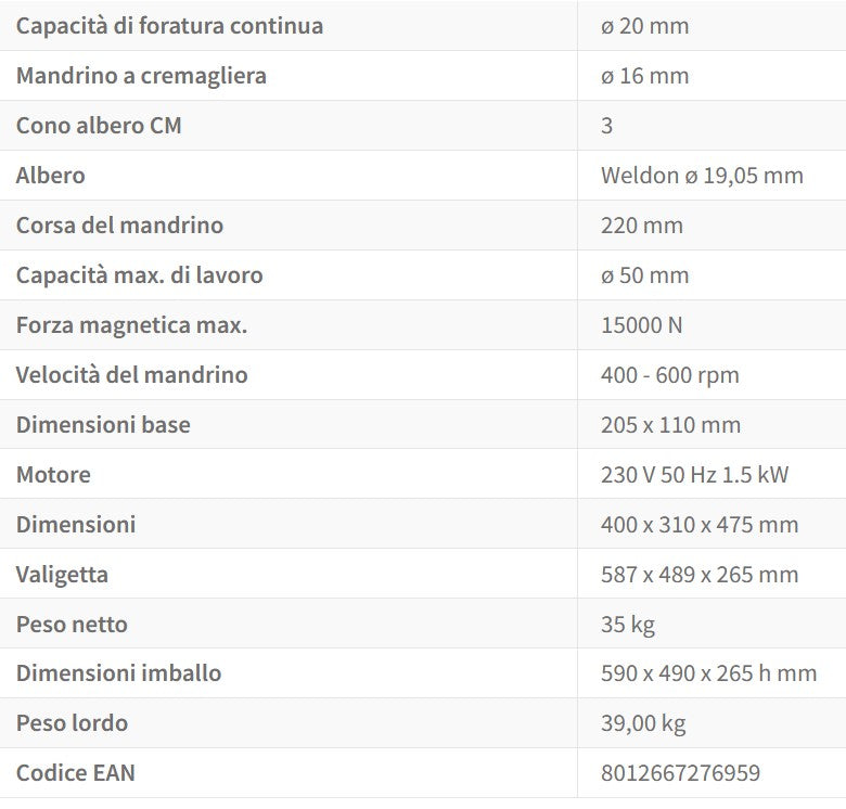 Fervi 0518/50 - Trapano magnetico 50 - Image 2