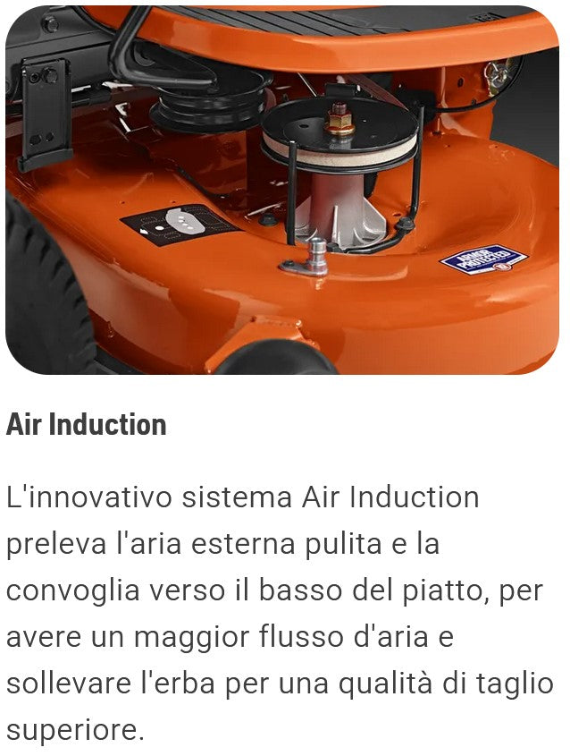 Trattorino scarico laterale Husqvarna TS 142T - Image 3