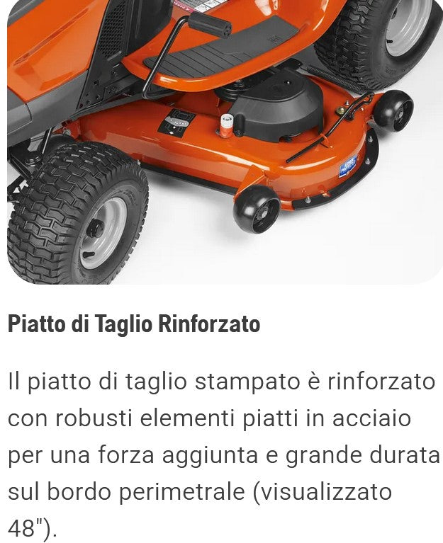 Trattorino scarico laterale Husqvarna TS 142T - Image 5