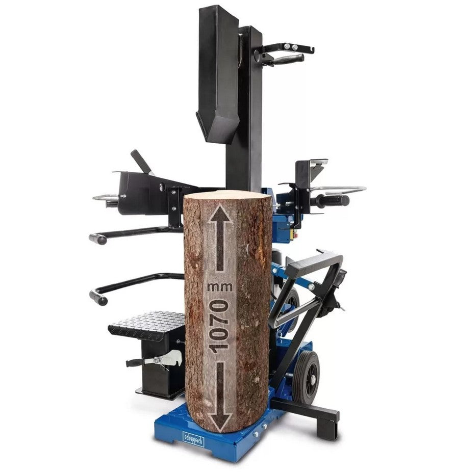 Scheppach compact 15t 400v Spaccalegna elettrico verticale 1070mm 15 tonnellate 3500w