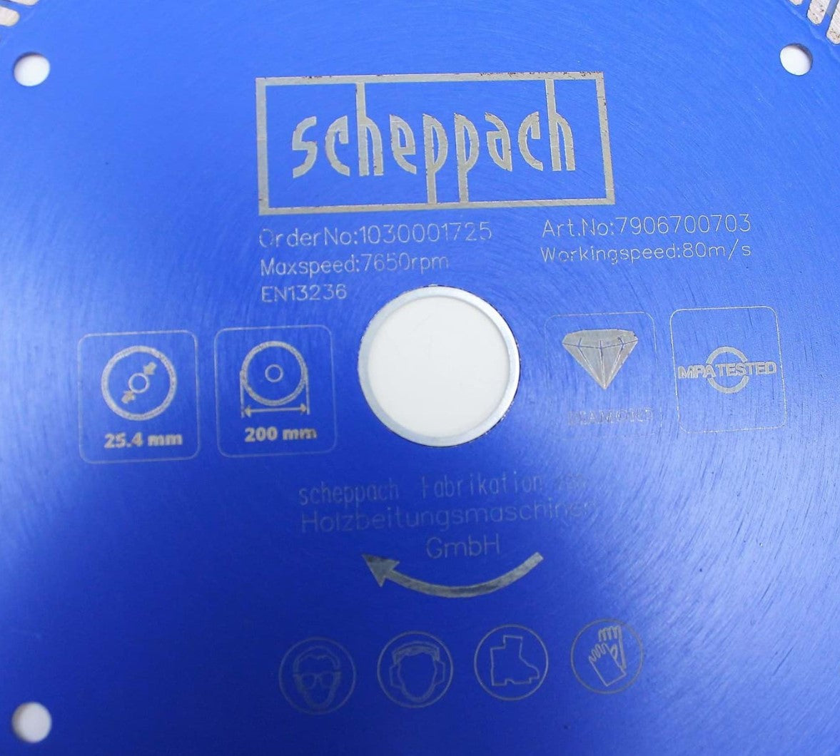 Scheppach 7906700703 Disco da taglio diamantato ? 200 x 25,4 mm - Image 3