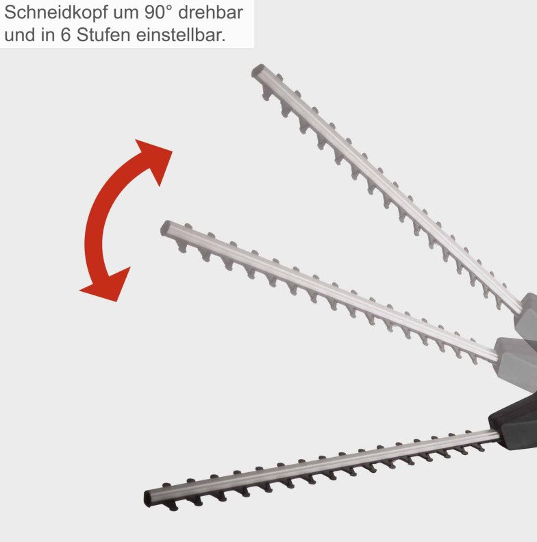 Scheppach ETHT500 - Tagliasiepi elettrico orientabile 230V 500W lama 45 cm , asta fino a 2750 mm - Image 5